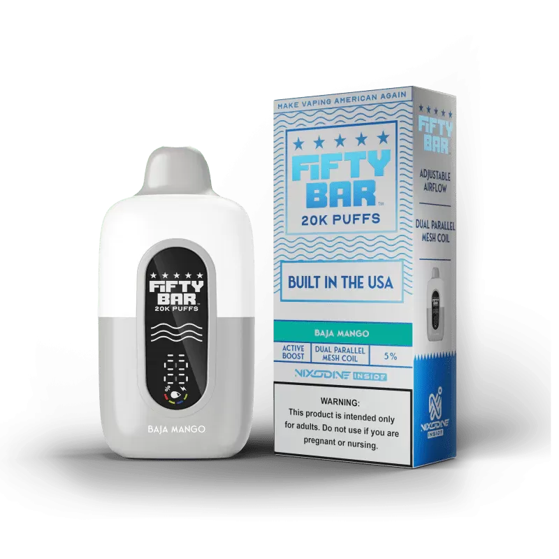 Fifty Bar Nixodine Disposable Baja Mango