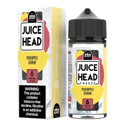 JUICE HEAD ZTN FREEZE – PINEAPPLE GUAVA 100ML - Vapebazaar Pk