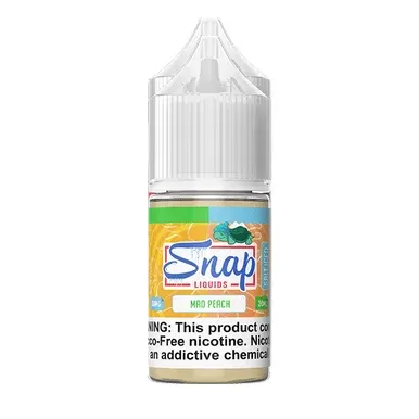 Mad Peach Iced by Snap Liquids Salt Series 30mL - Nicotine Level#30mg>50mg>30mL