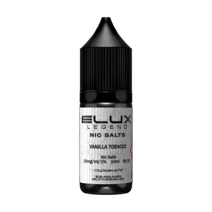 Vanilla Tobacco Nic Salt by Elux 10ml - 20mg - Vape Product (74F747)