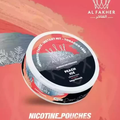 Al Fakher Nicotine Pouches - Peach Ice / 20 mg