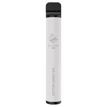 ELF BAR 600 – Cotton Candy Ice - Elf Bar / 20mg/ml / 550 mAh / Aromastoffe / Glycerin / Nikotin-Benzoat / Propylenglykol / ca. 600