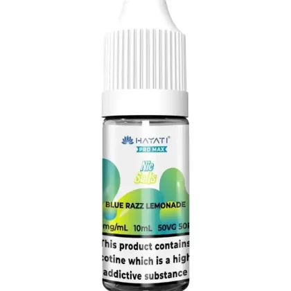 Hayati Pro Max Blu Razz Lemonade Nic Salt Vape Juice - 10mg