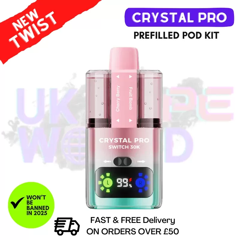 Cherry Berry Crystal Pro 30K Switch Prefilled Pod Kit