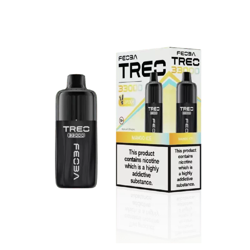 Feoba Treo 33000 Prefilled Pod Kit Mango Ice - Nicotine Strength#20mg (68DC2E)