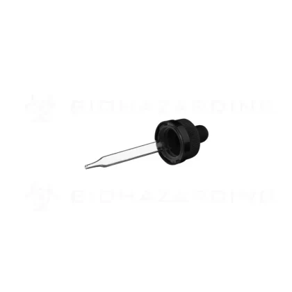 Child Resistant | Cap w/ Glass Dropper | 20mm – Black
