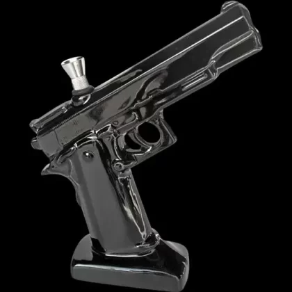 Ceramic .45 Pistol Shaped Water Pipe