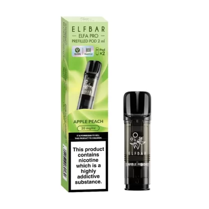 Elf Bar Elfa Pro Apple Peach Replacement Disposable Pods 20MG 2ML – 2 Pack