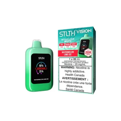 Stlth Vision Disposable Vape – 20K Puffs – Watermelon Lime Ice - Select Option#Outside Ontario>Ontario