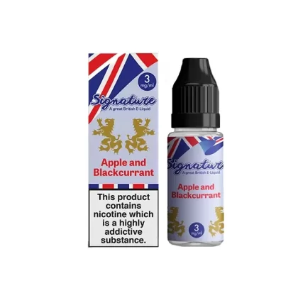 Signature Vapours Signature Apple & Blackcurrent E Liquid 10ml - Nicotine Strength#18mg>12mg>6mg>3mg