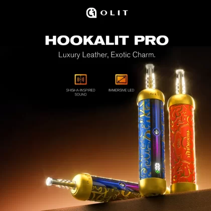 Made in Indonesia | OLIT HookaLit Pro 60K Puff Disposable E-Hookah - 60,000 Puffs - Blackcurrant Ice