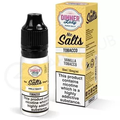 Vanilla Tobacco Nic Salt E-Liquid by Dinner Lady