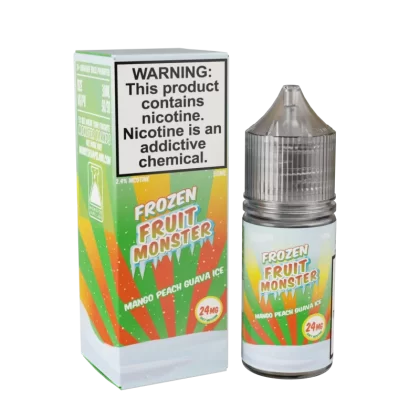 Frozen Fruit Monster Salt - Mango Peach Guava Ice - 30ML E-Liquid - 48MG