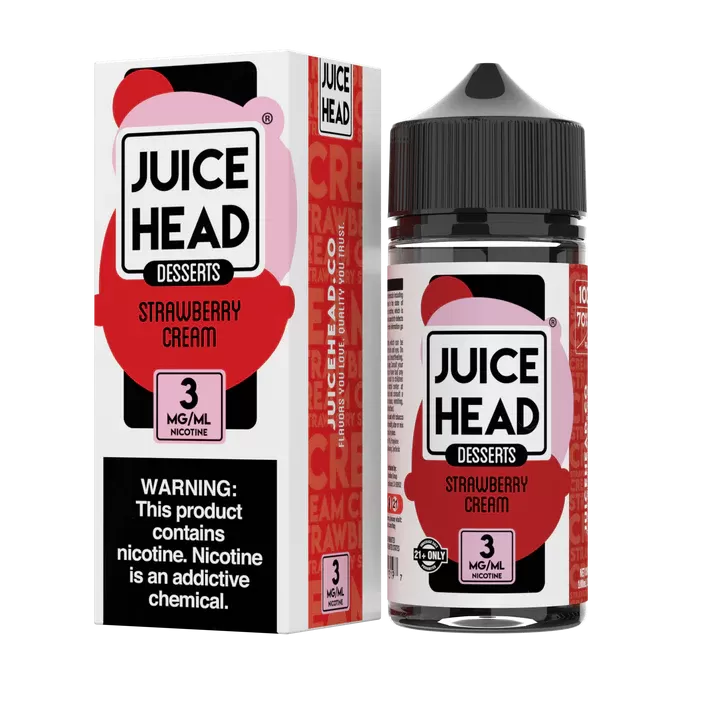 Juice Head Desserts - Strawberry Cream - 100ML E-Liquid - 6MG