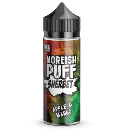 Moreish Puff Sherbet Apple and Mango 0mg 100ml Shortfill E-liquid - Ecigdepot