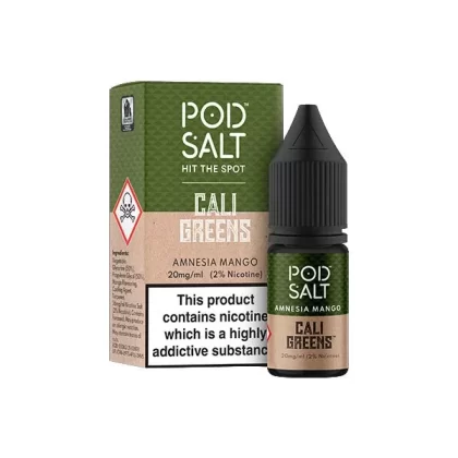 Pod Salt Fusions 20 mg Nic Salt 10 ml – 50VG/50PG E-Liquid-Reihe - Geschmack#Amnesia Mango>Blaues Razapple-Eis>Heidelbeermarmelade Tarte>Bubble Blue>Charlies Kreidestaub Pacha Mama Erdbeere