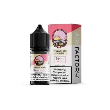 Strawberry Crumble by Air Factory Salt Series E-Liquid 30mL (Salt Nic) - Nicotine Level#18mg>36mg