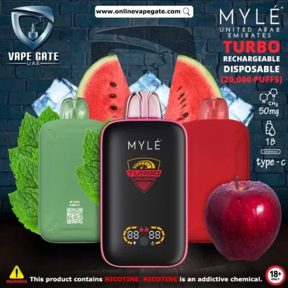 Myle Turbo Rechargeable Disposable Vape (20,000 Puffs) - Magic Moon / 50 mg