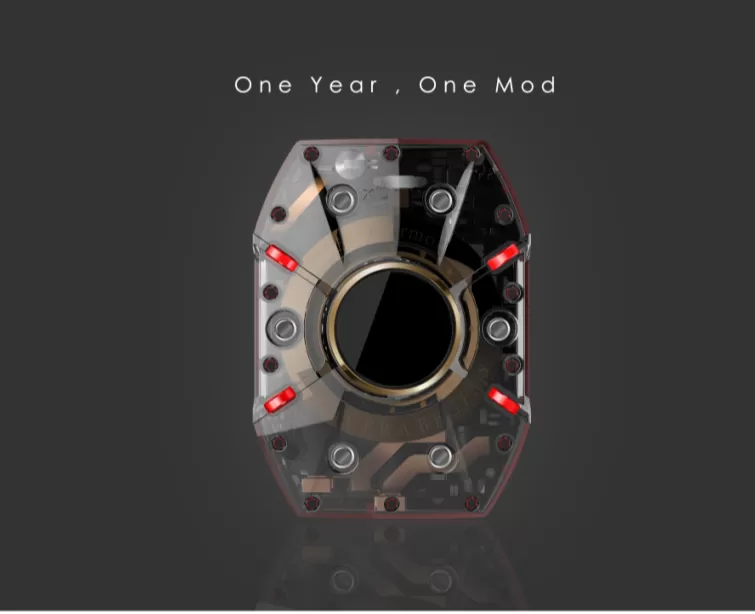 XOMO EXO-Armor 300W TC Box Mod by dual 18650 batteries - Matte Black - Image 3