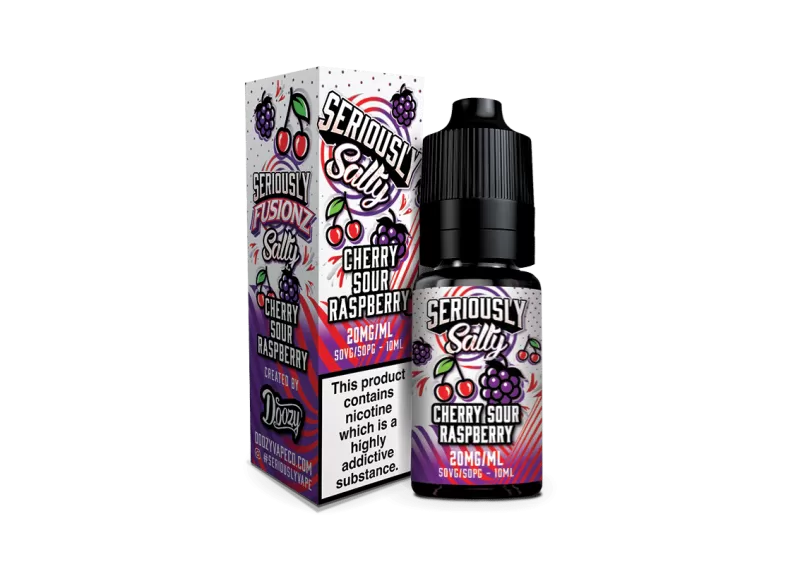 Cherry Sour Raspberry Seriously Salty – Doozy Nic Salts e Liquid 10ml – TPD - Vapestorm Co
