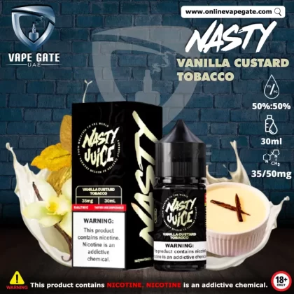 Vanilla Custard Tobacco - Nasty 30ml - 50 mg