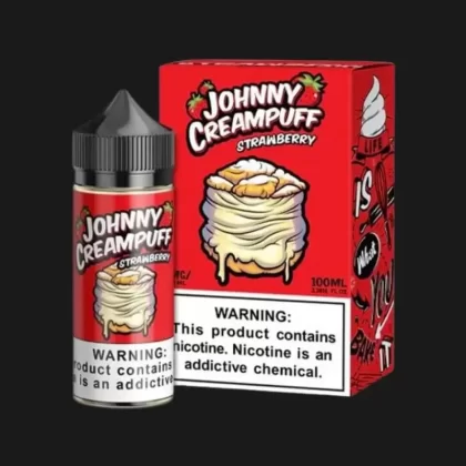 JOHNNY CREAMPUFF BY TINTED BREW 100ML - Strawberry Creampuff / 6 MG