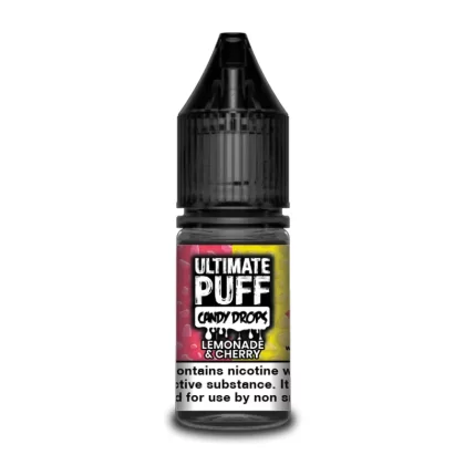 Ultimate Puff Candy Drops Lemonade and Cherry 10ml Vape Juice - 10 Pack - Strength 3mg