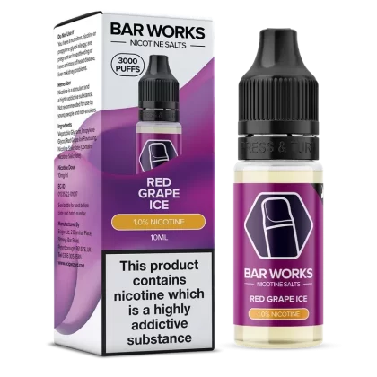Red Grape Ice Nic Salt by Bar Works – 10ml