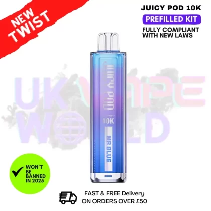 Mr Blue Juicy Pod 10K NovaMax Pod Kit – £8.99