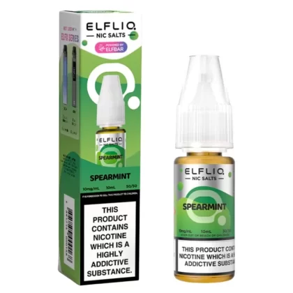 Spearmint Nic Salt E-Liquid by Elf Bar Elfliq (10ml) - 20mg