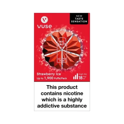Vuse ePod Taste Sensation Strawberry Ice Pods (2 Pack) - Strength#18mg (72939F)