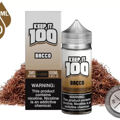 Bacco by Keep It 100 Vape Juice 100ml