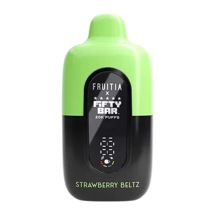Strawberry Beltz FRUITIA X Fifty Bar 20K - Nicotine#50mg~Size#Single>5 Pack