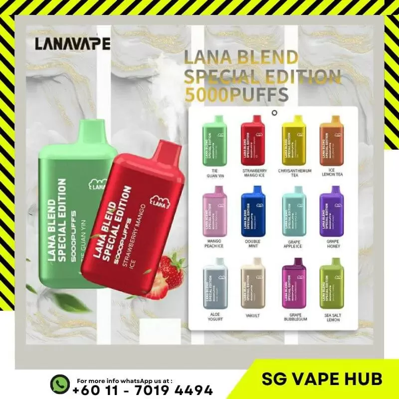 LANA BAR 5000 Puffs - Cranberry Juice - Sgvapeshubsafety - Image 2