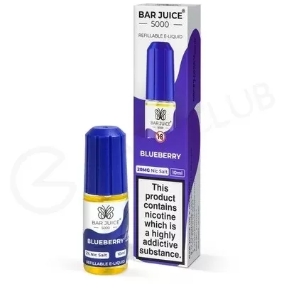 Blueberry Nic Salt E-Liquid by Bar Juice 5000 - Ecigpremium