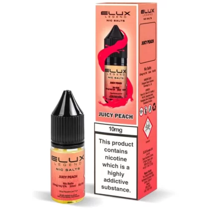 Juicy Peach Nic Salt E-Liquid by Elux Legend - Vape Product, Vape Product