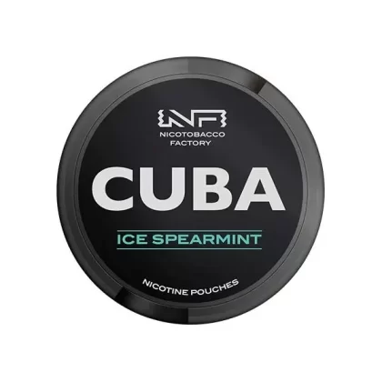 Ice Spearmint CUBA Black Nicotine Pouches (25 pouches/box)