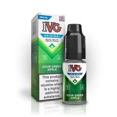 SOUR GREEN APPLE TDP E LIQUID BY I VG 10ML 50VG