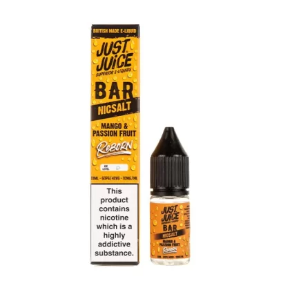Mango & Passionfruit Bar Reborn Nic Salt E-Liquid by Just Juice - 5mg