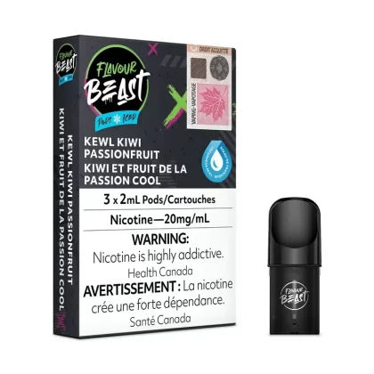 FLAVOUR BEAST PODS – KEWL KIWI PASSIONFRUIT