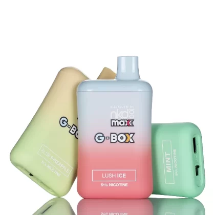 NKD100 G-Box Max 5500 Puffs Disposable Vape - 12ML (DISCONTINUED) - Cherry Ice