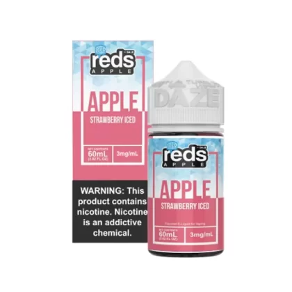 7 Daze – Reds Strawberry Iced 60mL - Vape Product, Vape Product