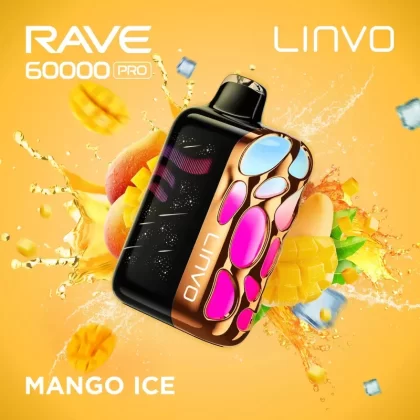 Linvo Rave 60000 Pro Disposable Vape – Mango Ice
