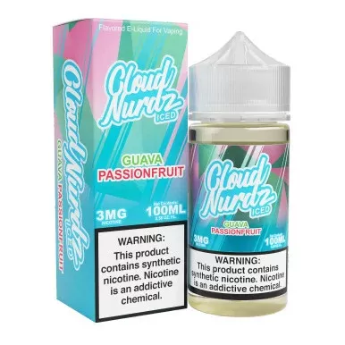 Guava Passionfruit Iced (Pink Guava Iced) By Cloud Nurdz E-Liquid TF-Nic 100mL