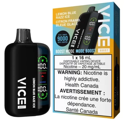 Vice Boost Disposable Vape – Lemon Blue Razz Ice
