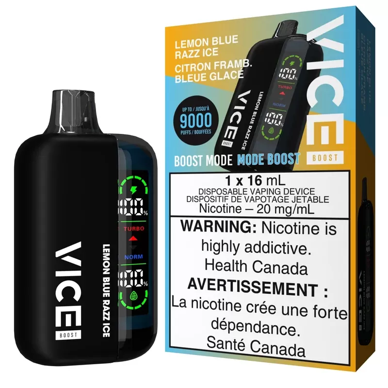 Vice Boost Disposable Vape – Lemon Blue Razz Ice