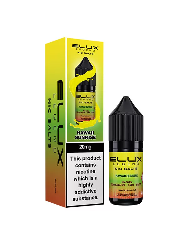 Elux Legend Hawaii Sunrise Nic Salt E-Liquids - 10mg