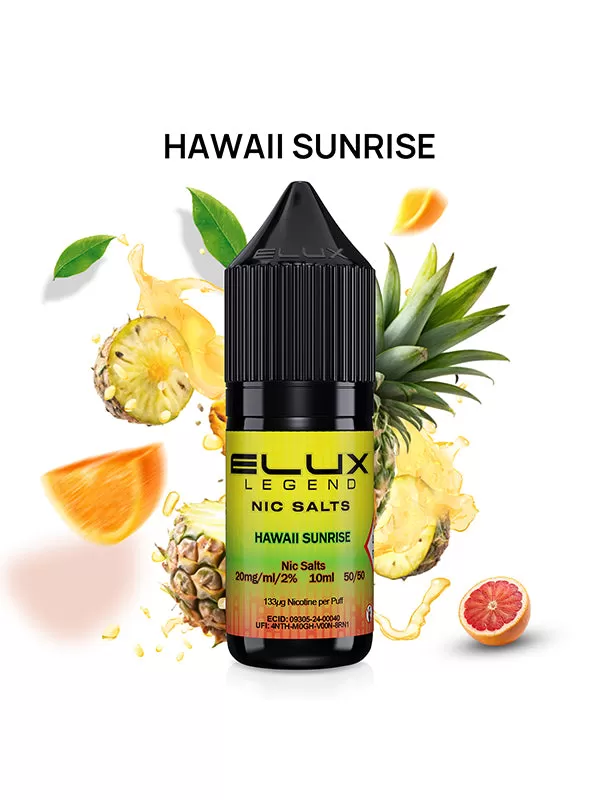 Elux Legend Hawaii Sunrise Nic Salt E-Liquids - 10mg - Image 2