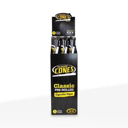 The Original Cones | Original Pre-Rolled Cones Giga Size | 280mm – Classic White – 15 Count