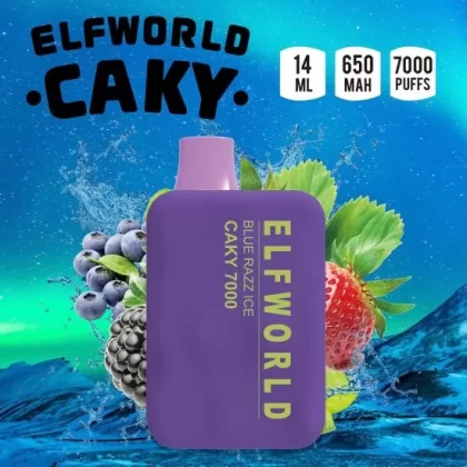 Elfworld Caky Blue Razz Ice (7000 Puffs)